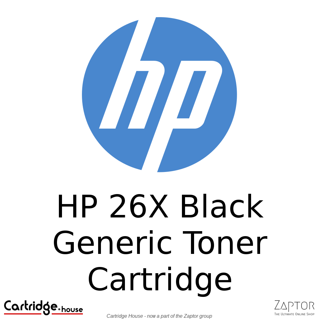 HP 26X High Yield Toner Cartridge (CF226X) - Compatible