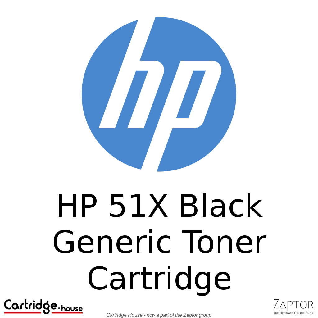 HP 51X High Yield Black Toner Cartridge - Compatible