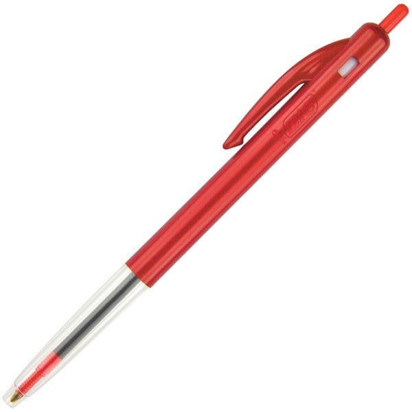 Bic Clic Medium Red Ballpoint Pen