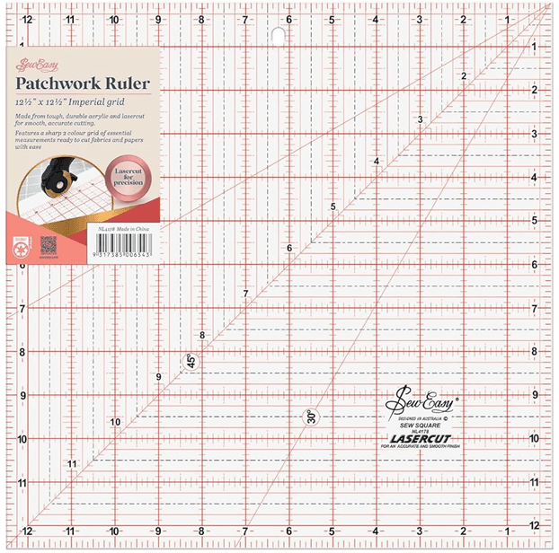 12.5 INCH Square Patchwork Ruler