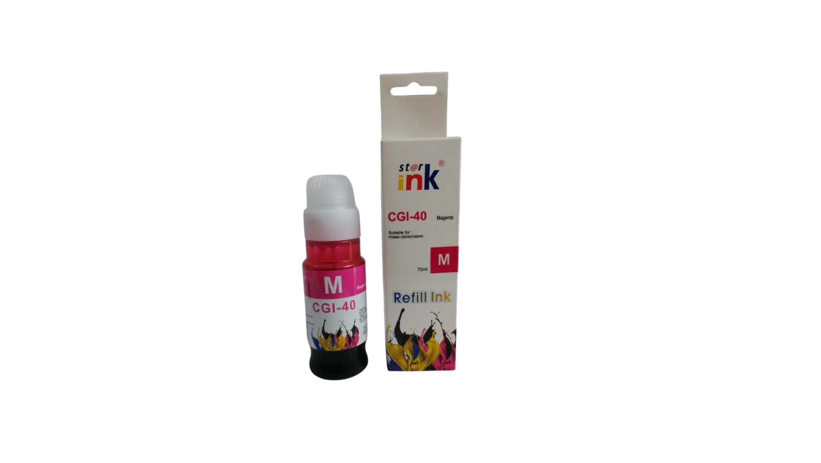 Canon GI-40 Magenta Compatible Ink Bottle 70ml