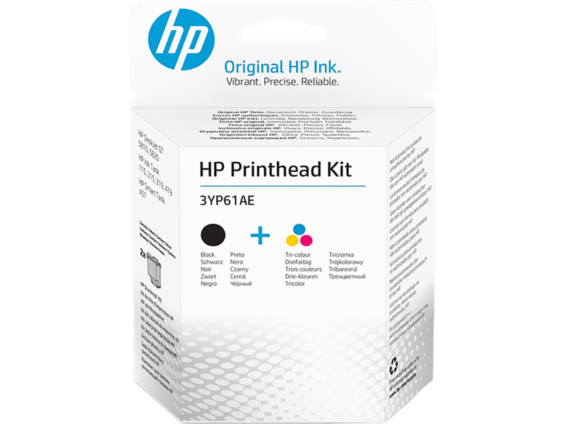 HP 3YP61AE Black and Tri-Colour Printheads - Original