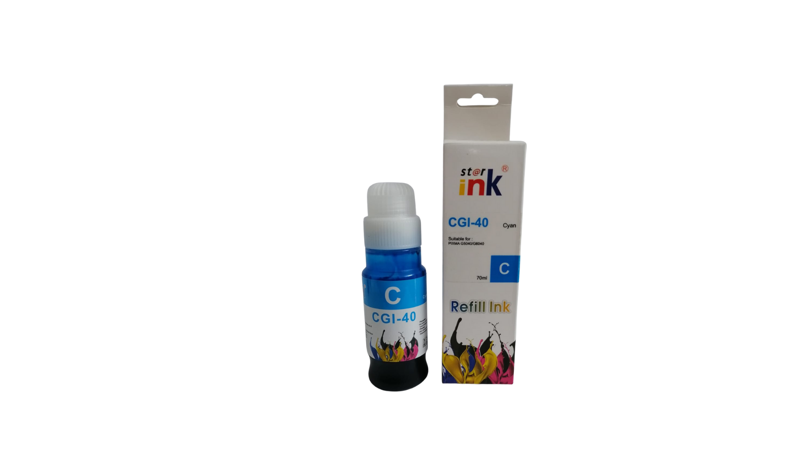 Canon GI-40 Cyan Compatible Ink Bottle 70ml