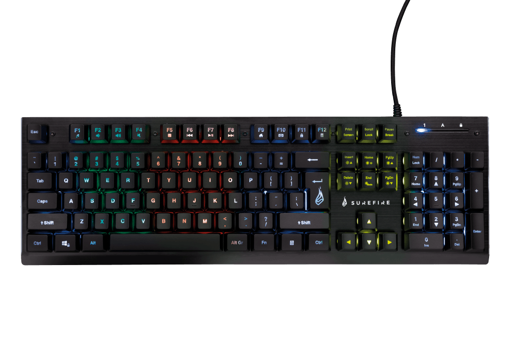 SUREFIRE KINGPIN X2 MULTIMEDIA METAL RGB GAMING KEYBOARD