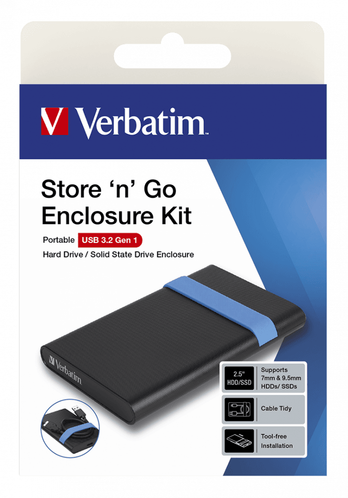 Verbatim Store 'n' Go Enclosure Kit 2.5" USB 3.2 Gen 1