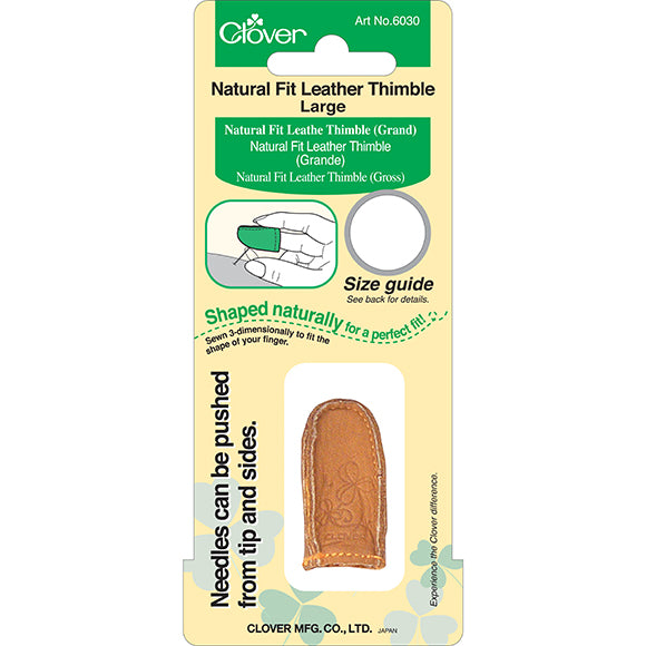 Clover Natural Fit Leather Thimble