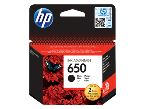 HP 650 Black Original Ink Advantage Cartridge (CZ101AK)