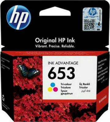 HP 653 Tri-Colour Original Ink Advantage Cartridge (3YM74AE)