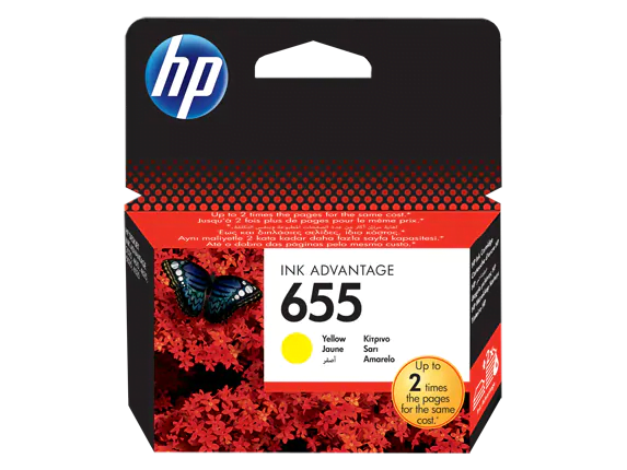 HP 655 Yellow Original Ink Advantage Cartridge (CZ112AE)