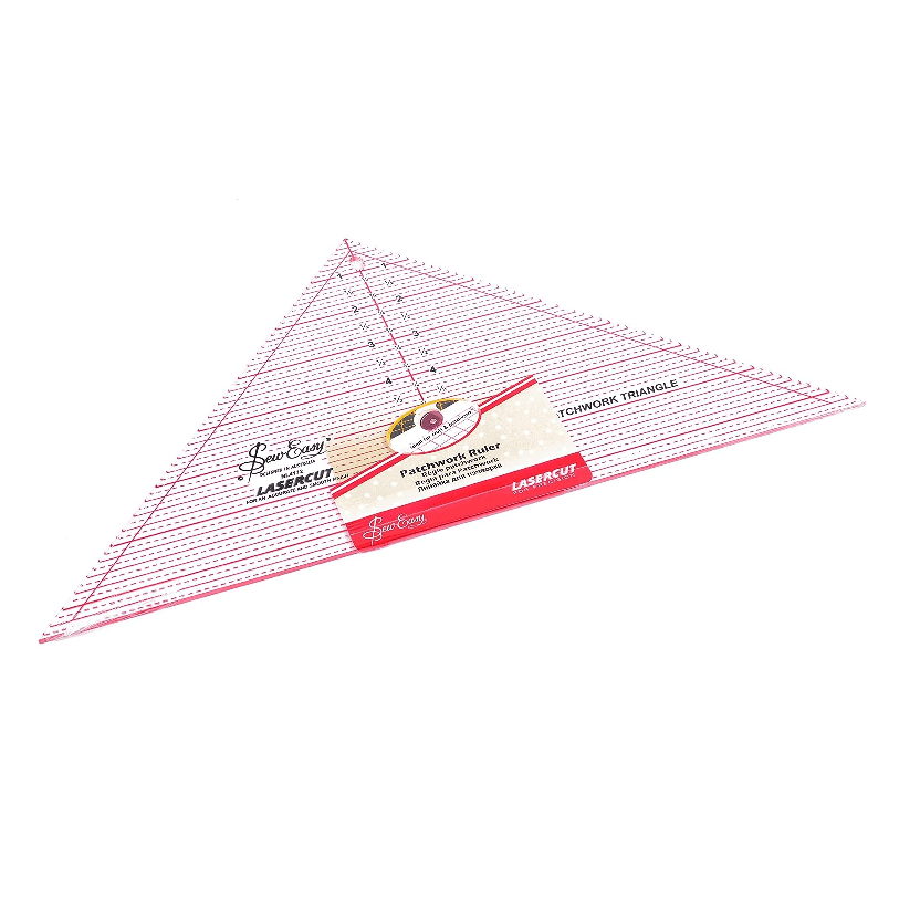 Patchwork Quilting Ruler 90 Degree Triangle 7-1/2" X 15-1/2"