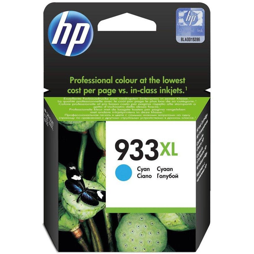 HP 933XL High Yield Cyan Original Ink Cartridge (CN054AE)