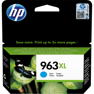 HP 963XL High Yield Cyan Original Ink Cartridge (3JA27AE)