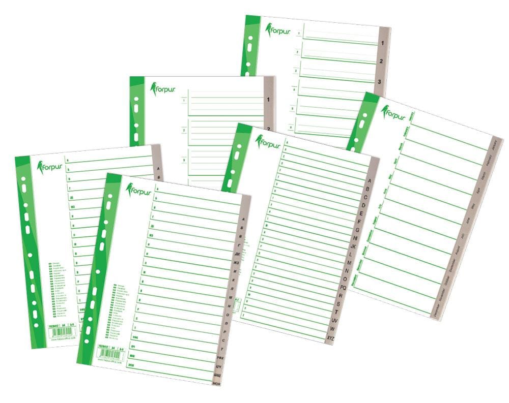 A4 Plastic File Divider 1-20