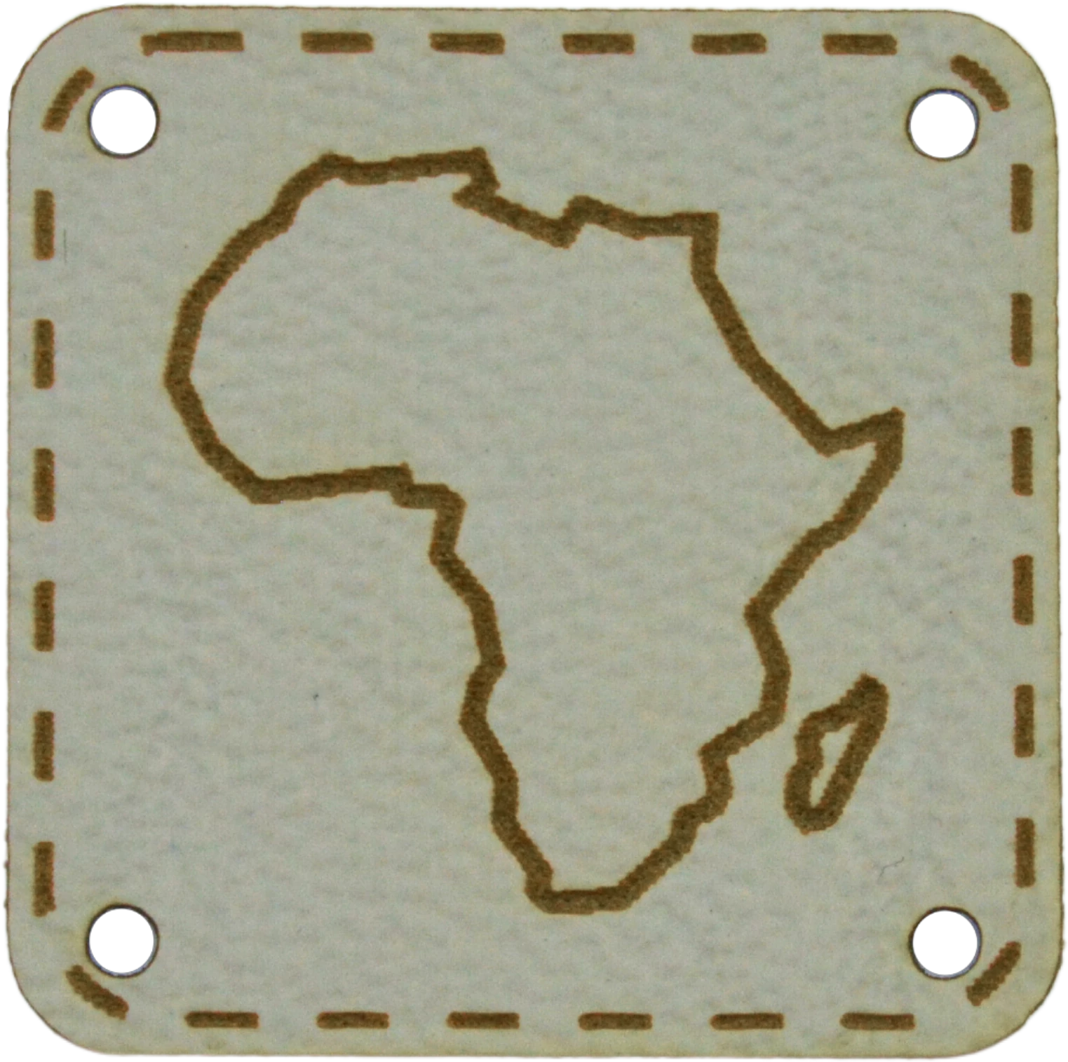 Africa PU Leather Label Tag