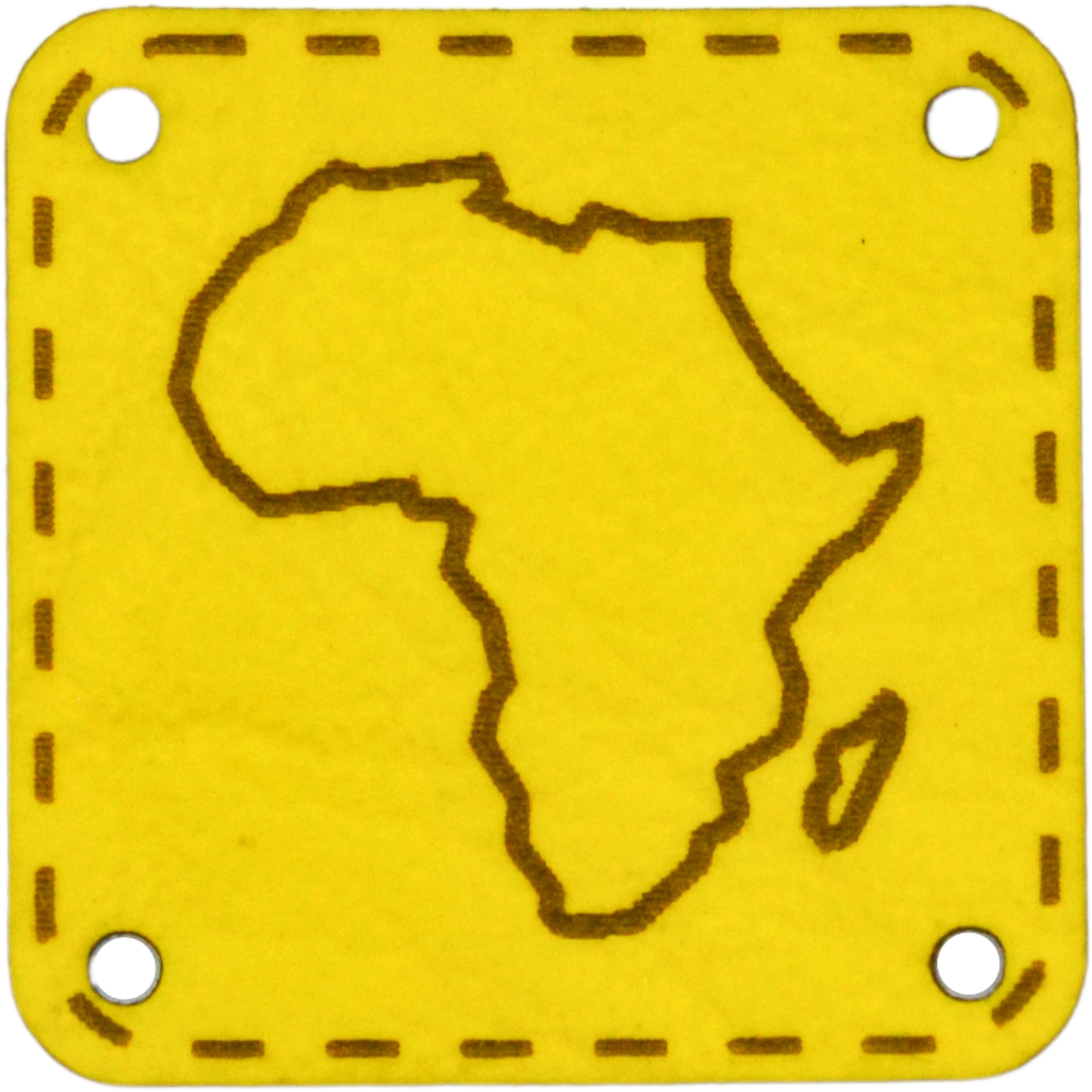 Africa PU Leather Label Tag