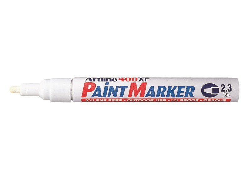 Artline - EK 400 Medium Point Permanent White Paint Marker 2 3mm