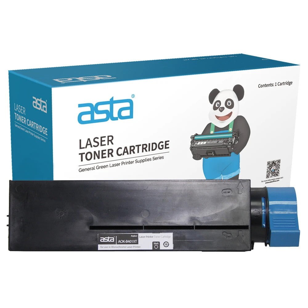 OKI B401, MB411, MB441, MB451 Black Compatible Toner Cartridge - ASTA Brand