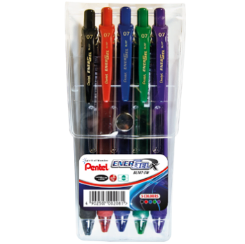 Pentel Energel X Pens 0.7mm BL107 - Wallet of 5