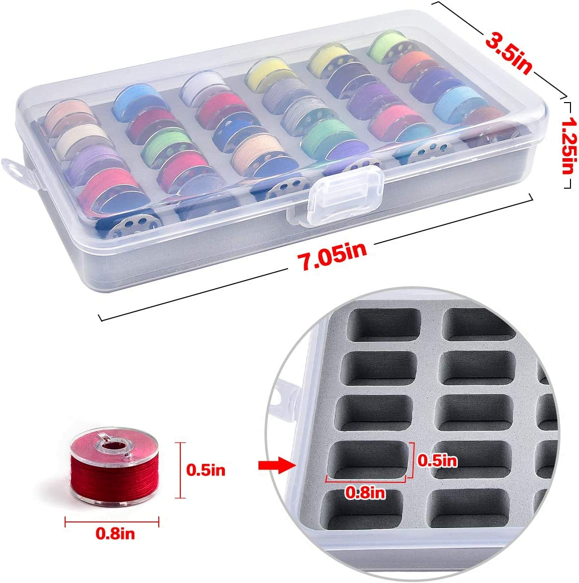 Bobbin Organiser , holds 28 bobbins