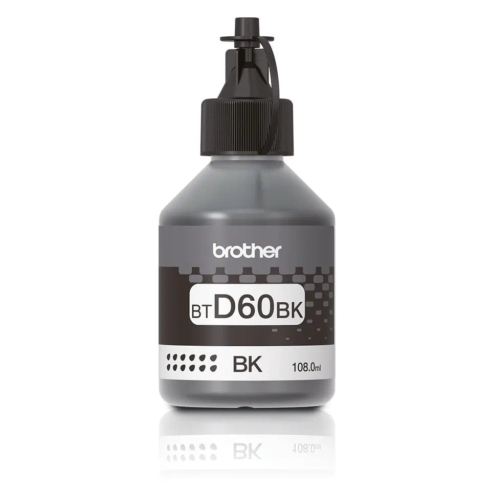 Brother BT-D60BK Ultra High Yield Black Original Ink Bottle (BTD60BK)