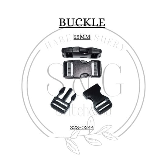 Quick Release Black Buckles - 25mm