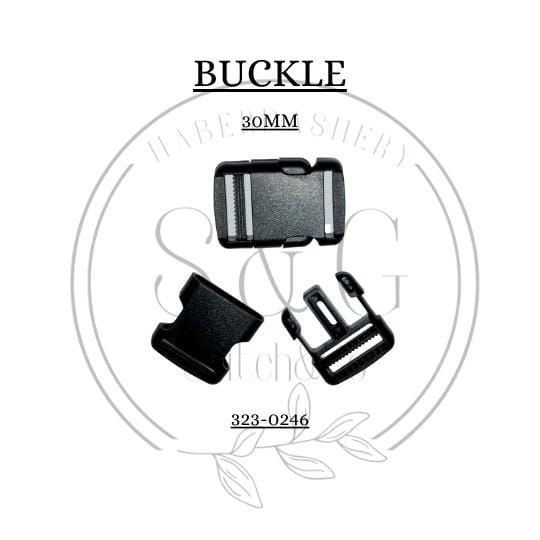 Quick Release Black Buckles - 30mmR