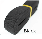 Flat Elastic 25mm various colours