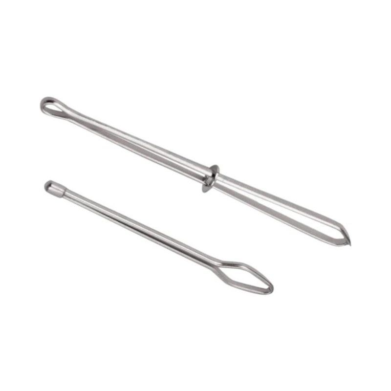 Bodkin 2 Piece -Easy Pull Bodkin Threader Tweezers and Pinch Type Bodkin