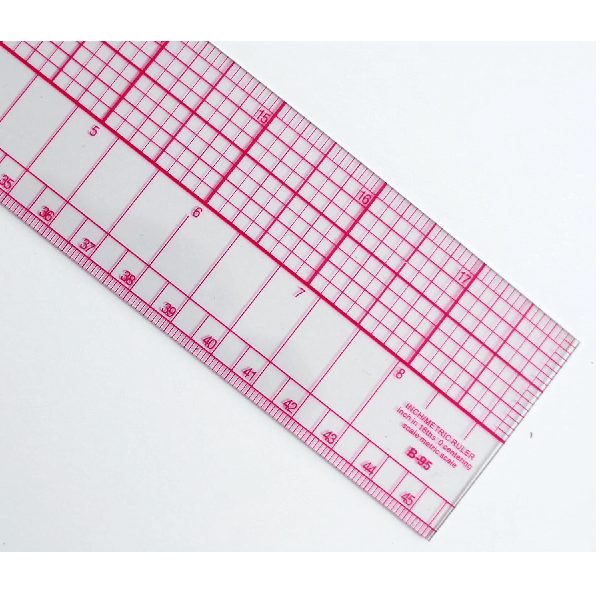 B95 C- Thru Ruler 18 inches (45cm)