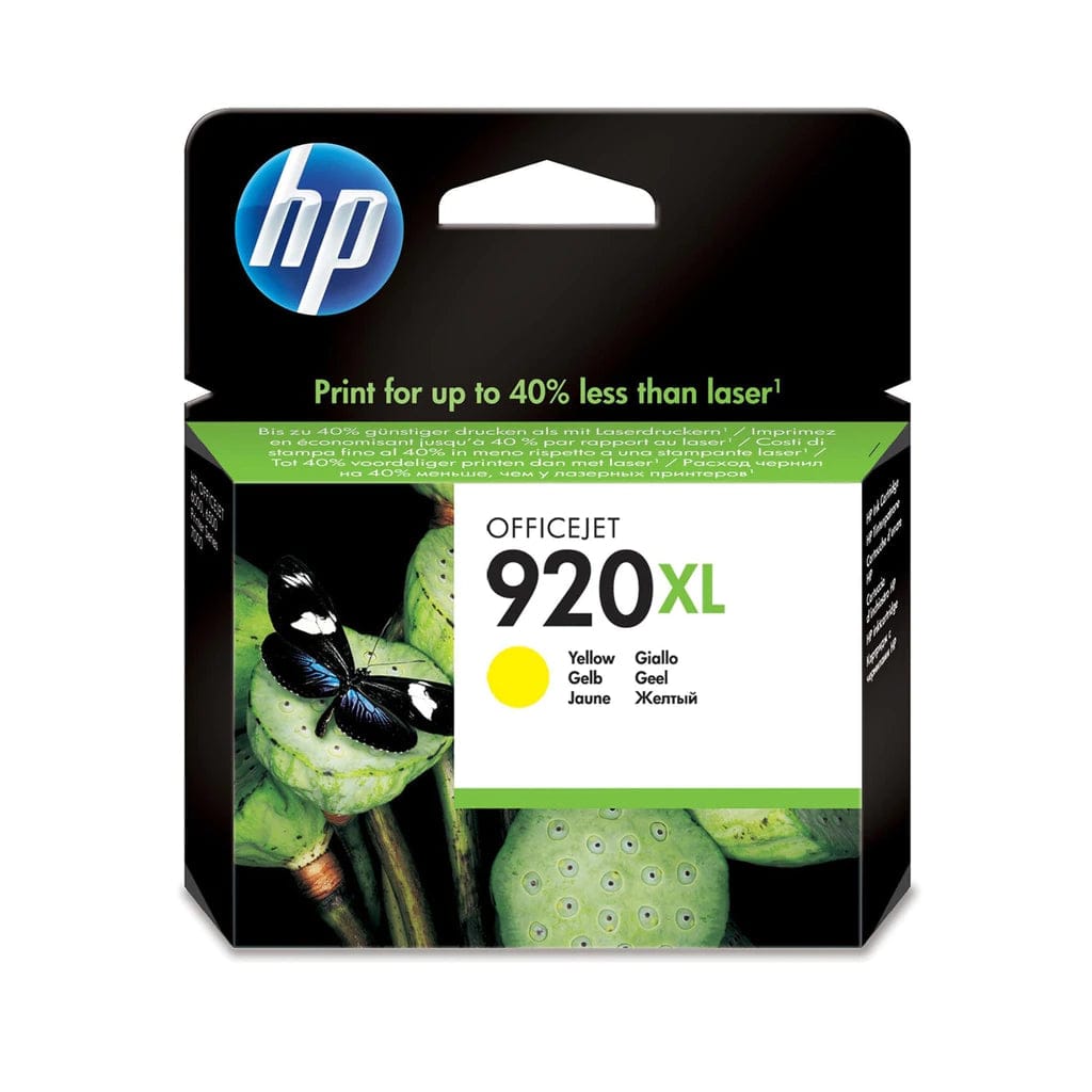 HP 920XL High Yield Yellow Original Ink Cartridge (CD974AE)