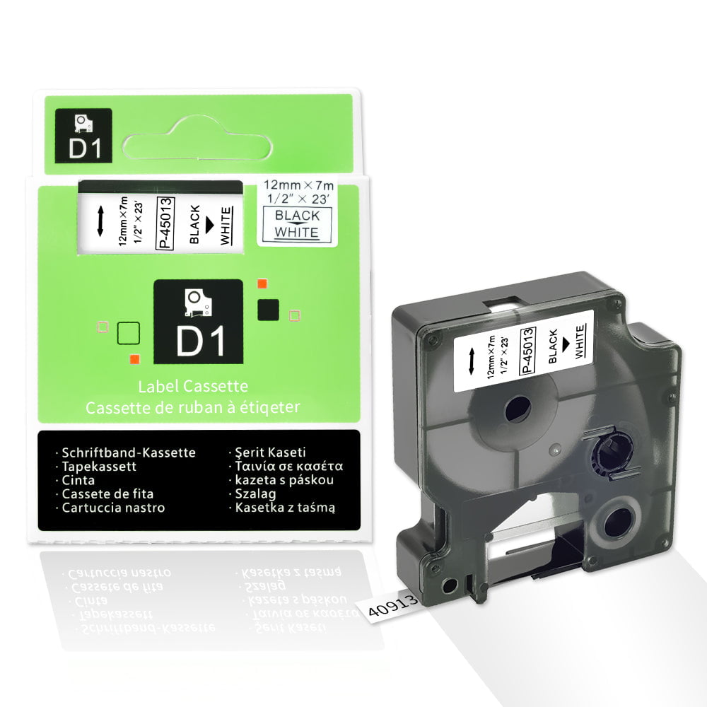 DYMO D1 12mm x 7m Compatible Label Tape