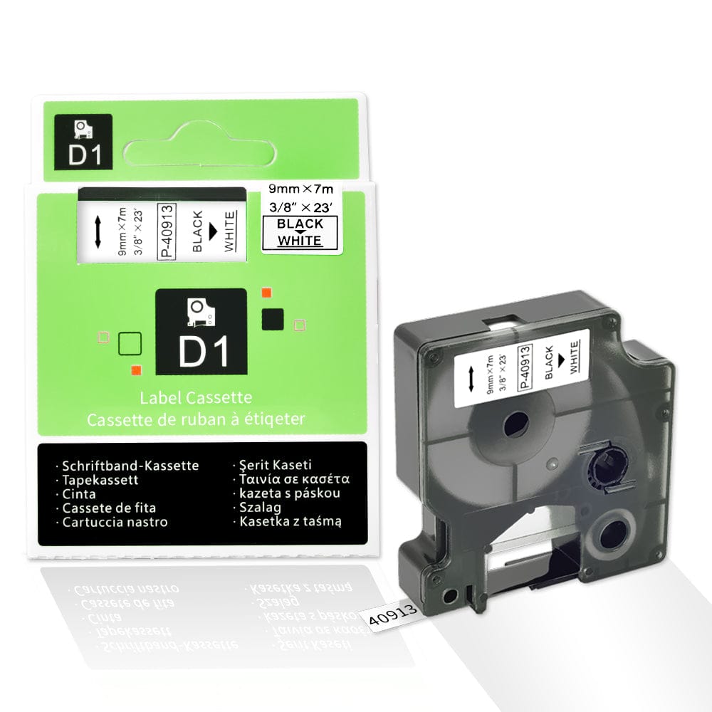 DYMO D1 9mm x 7m Compatible Label Tape