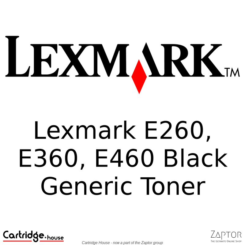 Lexmark E260, E360, E460 High Yield Black Compatible Toner Cartridge - Alternate Brand