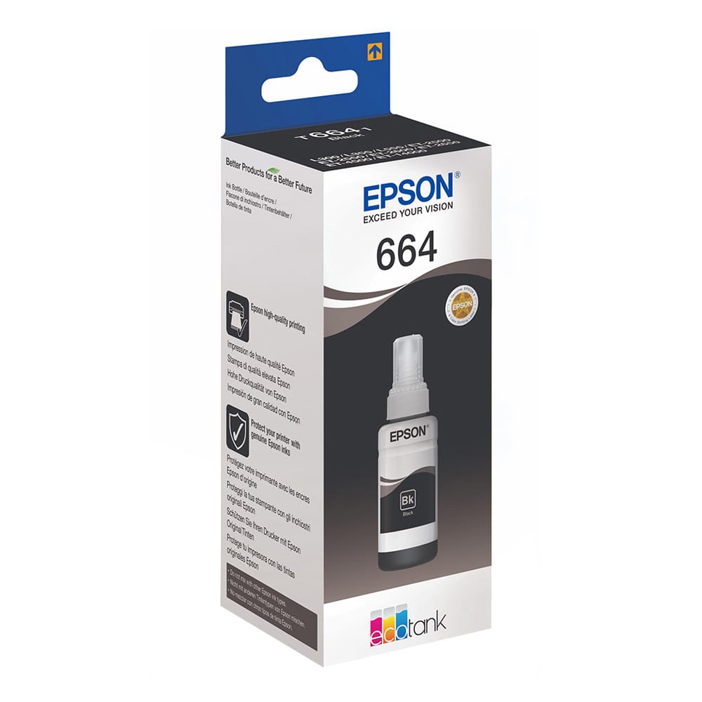 Epson T6641 Black Original Ink Bottle