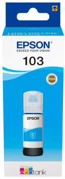 Epson 103 Ecotank Cyan Ink Bottle (65ml) - Original