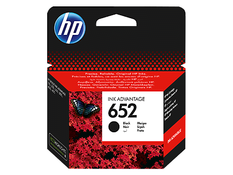 HP 652 Black Original Ink Advantage Cartridge (F6V25AE)