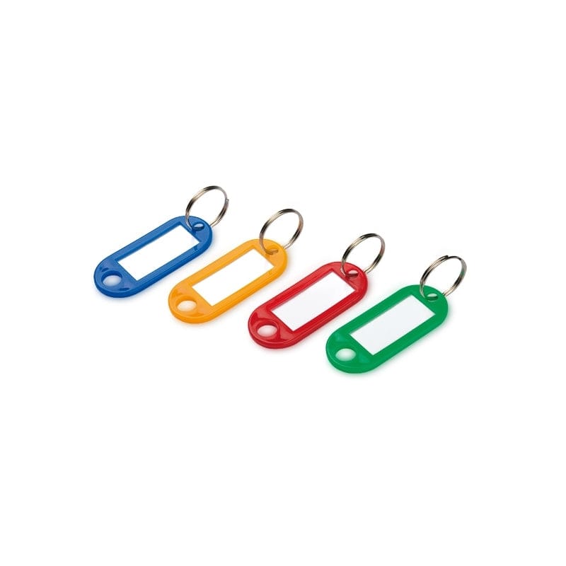 Key Ring Tags Plastic - 10 pcs