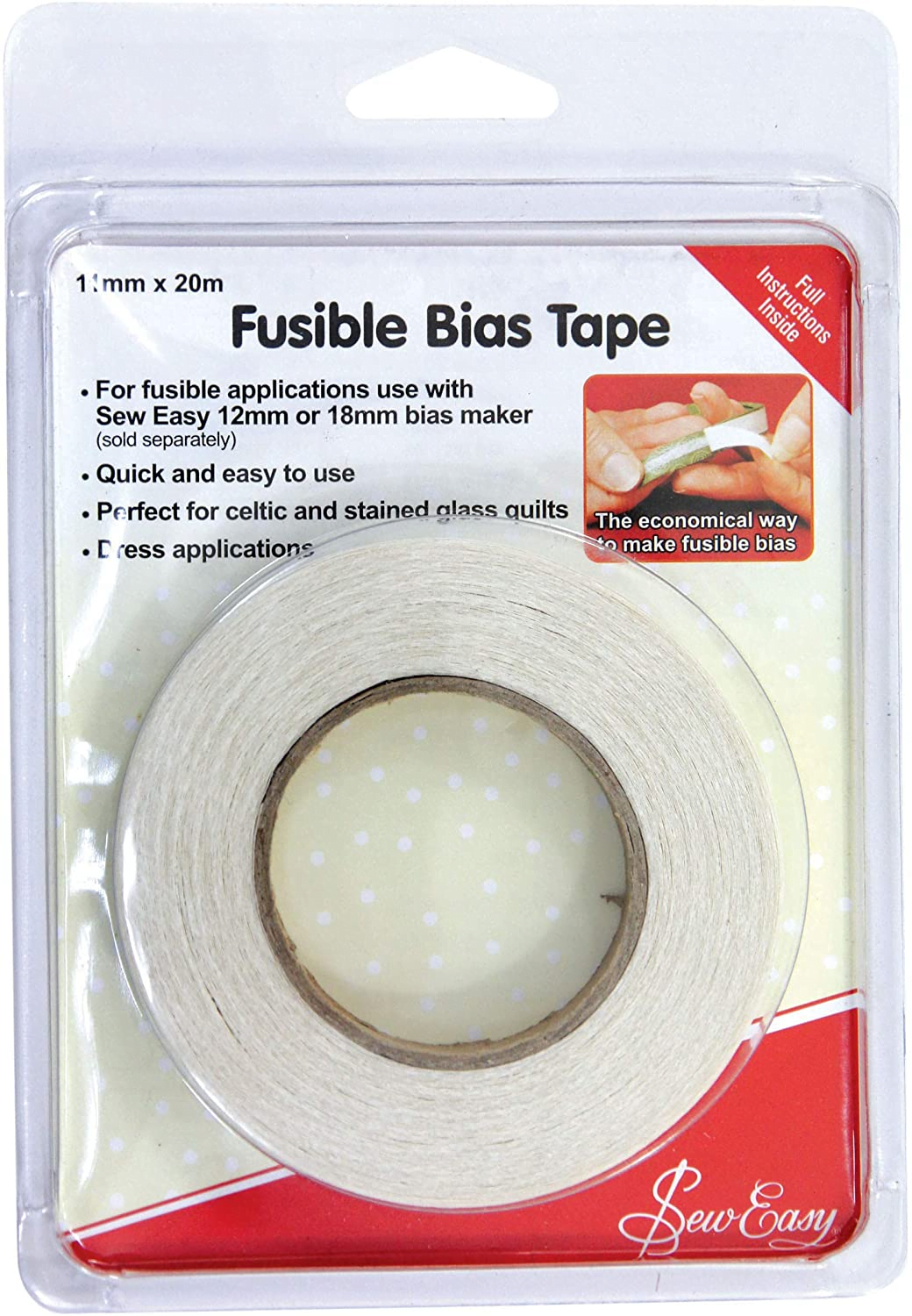 Fusible Bias  tape 11mm x 20m