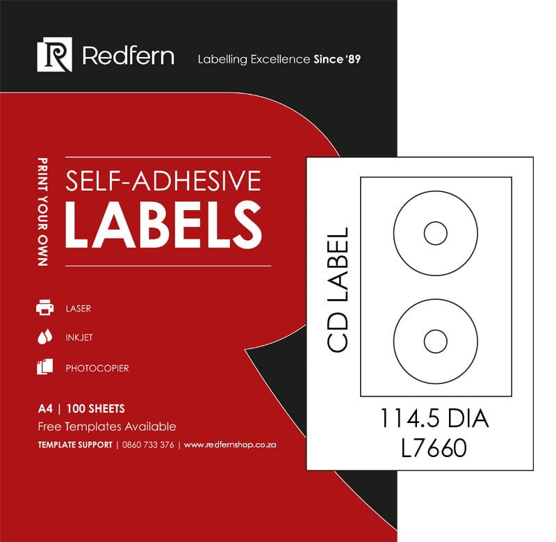 CD Laser Label 114.5 (31mm Inner)