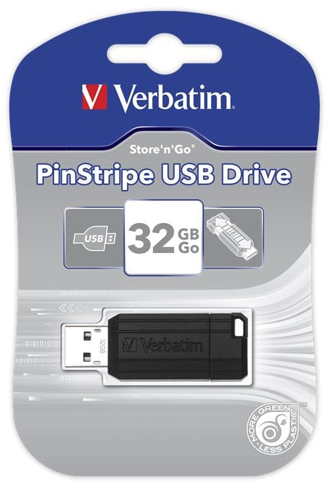 Verbatim 32GB PinStripe USB Flash Drive