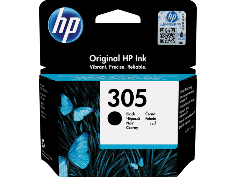 HP 305 Black Original Ink Cartridge (3YM61AE)