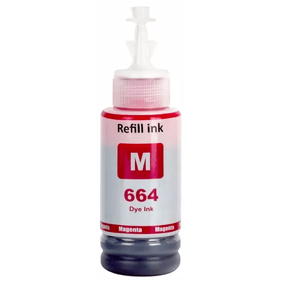 Epson T664 Refill Ink Bottle (100ml) - Print-Tank Brand Magenta