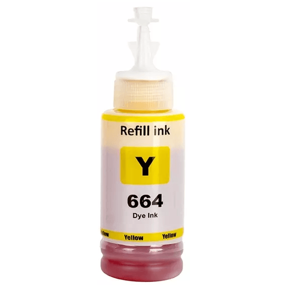 Epson T664 Refill Ink Bottle (100ml) - Print-Tank Brand Yellow