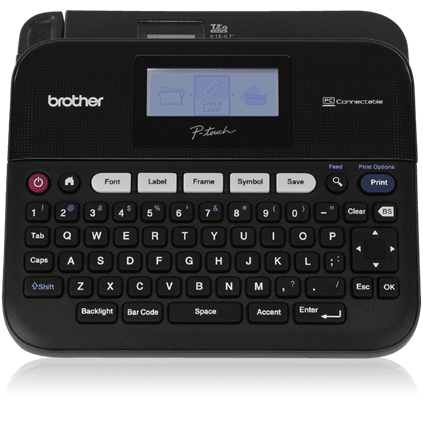 Brother P-Touch D450 Desktop/Handheld 5 Line Label Printer (6mm-18mm TZe)