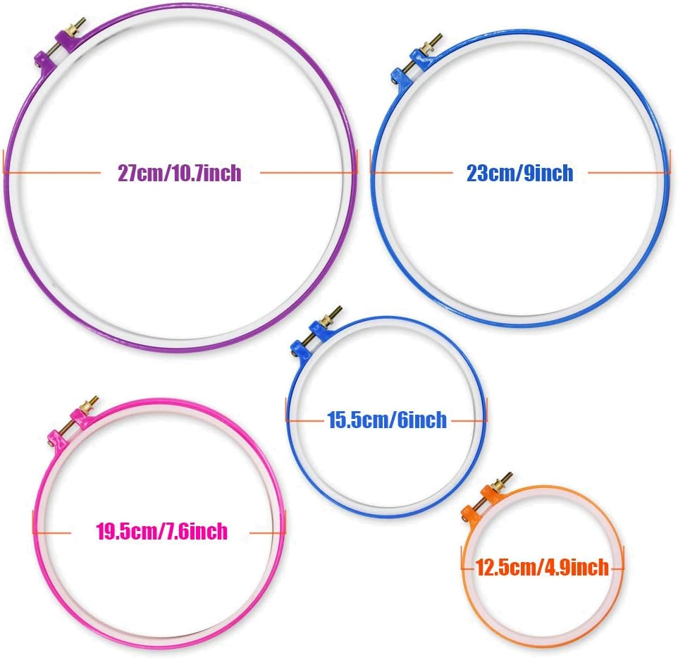 Embroidery Hoops Plastic- individual sizes