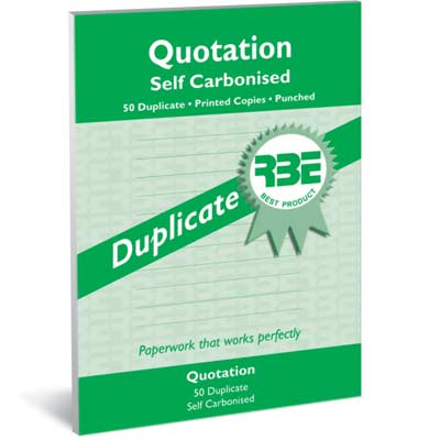 A5 Quotation Duplicate Pad