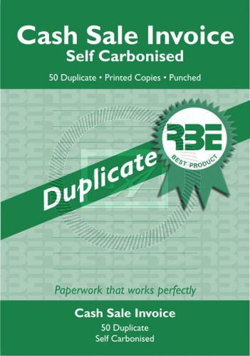 A5 Cash Sale Duplicate Pad