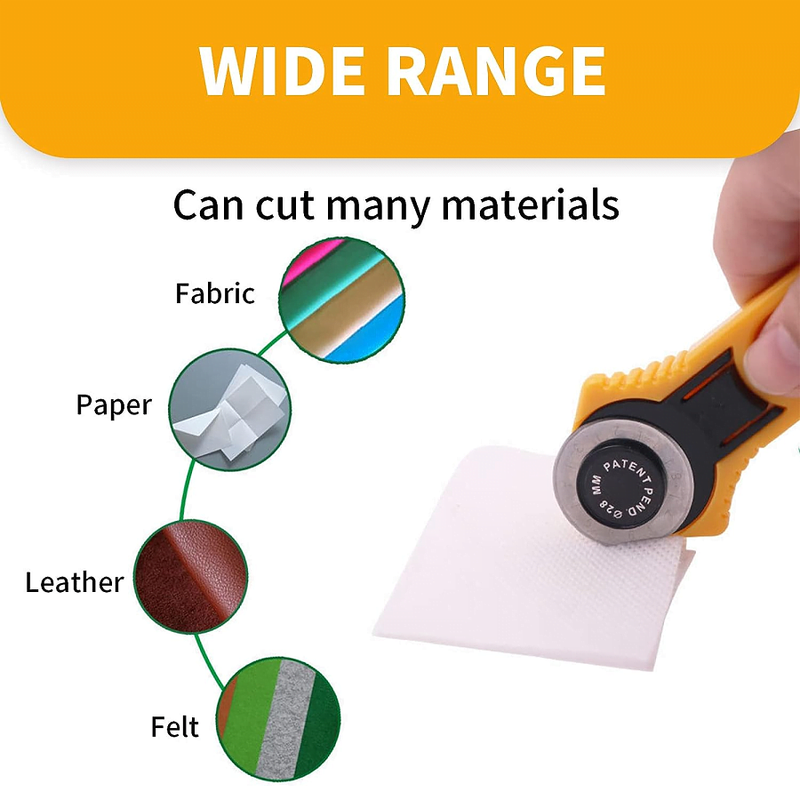 Rotary Cutter 28mm (Cuts Paper, Leather, Vinyl, Fabric)