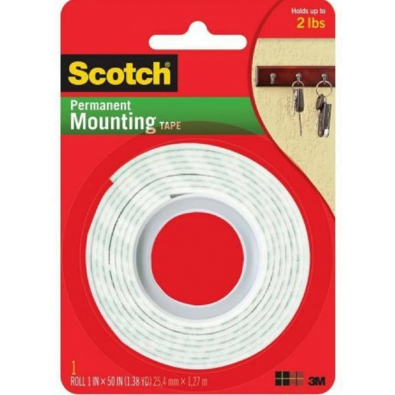 Scotch® 3M Indoor Double Sided Mounting Tape (25.4mm x 1.27m)