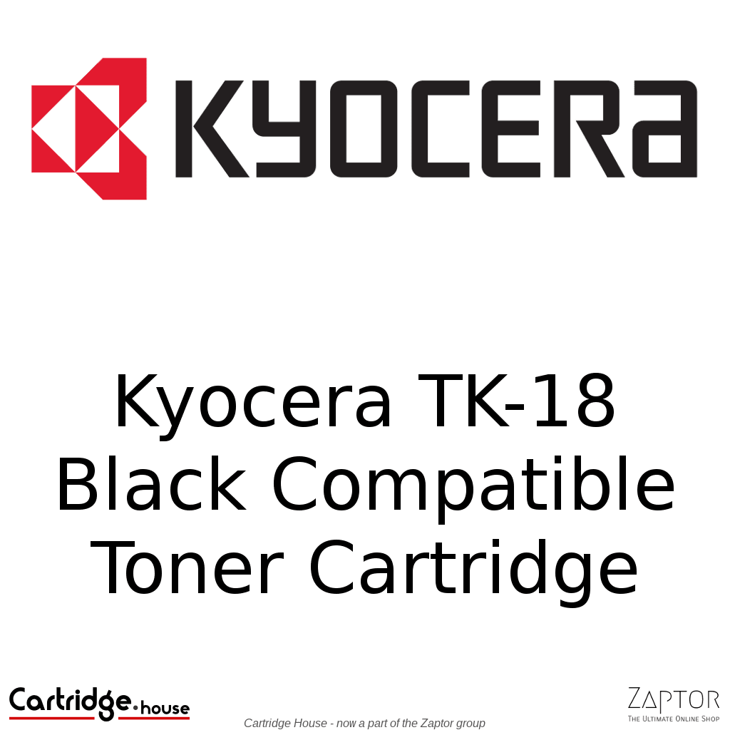 Kyocera TK-18, TK-100 Black Compatible Toner Cartridge - Alternate Brand